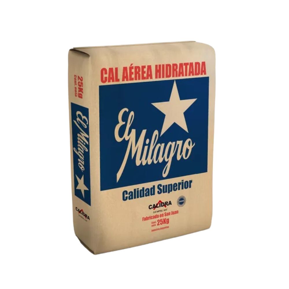 CAL AEREA EL MILAGRO X 25KG